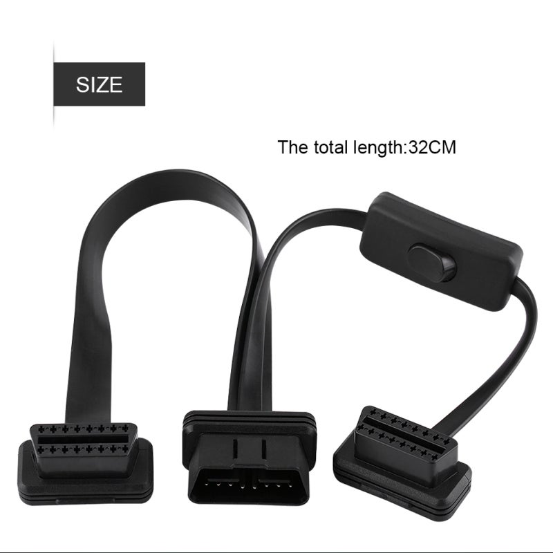 OBD2 Splitter Cable 16 Pin Dual Female Port - High Flexibility Durable OBD2 Extension Cable for Diagnostic Tools - Image 3