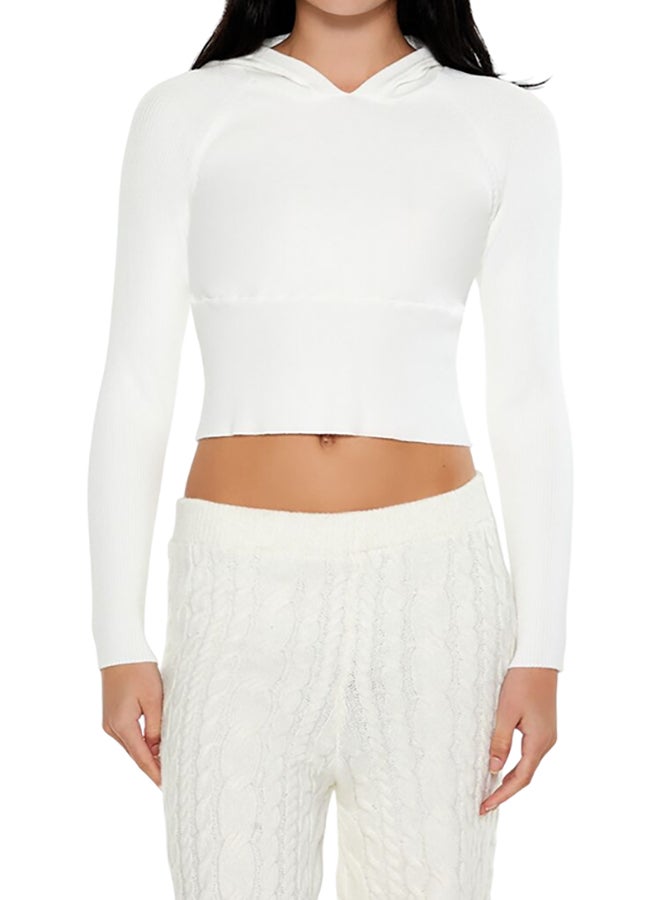 FOREVER 21 Hooded Raglan Sweater - Image 1