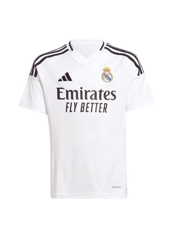 Adidas Adidas Real H Jsy Y White Football Jerseys For Boys 128  - Image 2