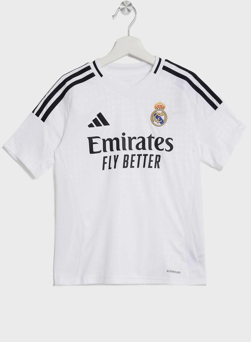 adidas أديداس ريال مدريد جيرسي للأولاد أبيض 128