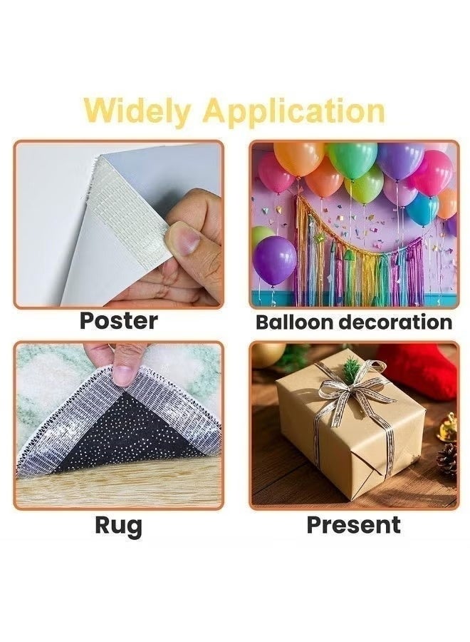 2-roll pack of double-sided fabric tape, suitable for clothing, strong double-sided tape, heavy-duty double-sided tape, suitable for carpets, clothing, curtains, 2 cm x 20 m (0.8 inch x 66 ft). - Image 4