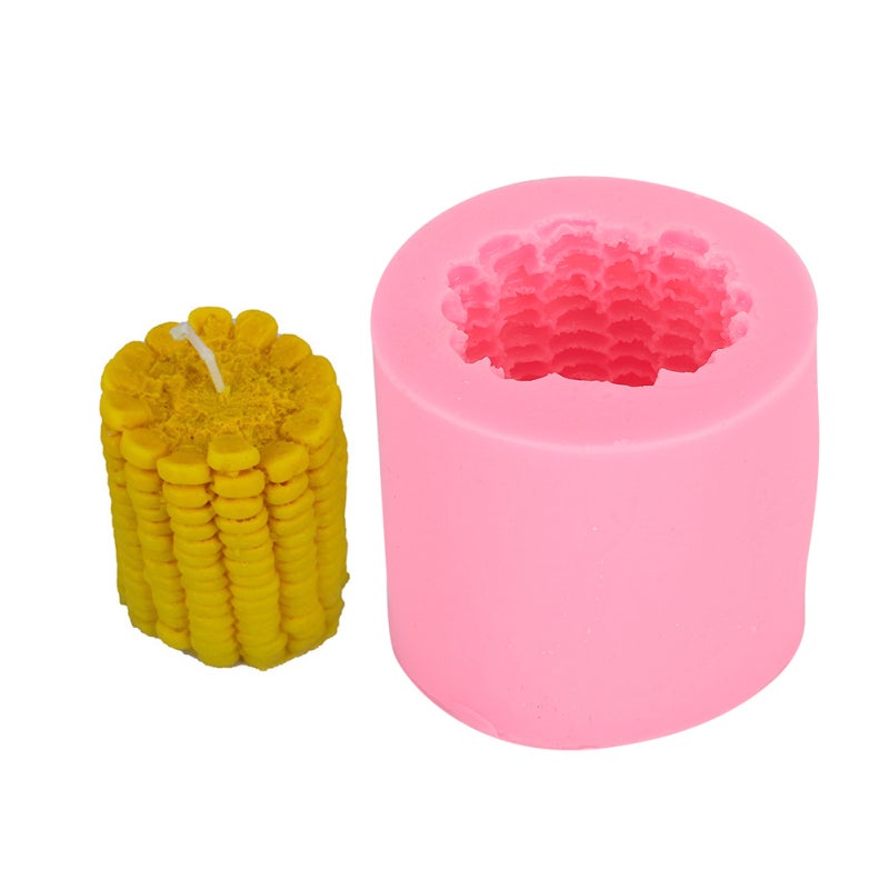 Corn Shape Silicone Mold: Flexible Non-Stick Reusable Mold - Multi-Purpose Diy Mold for Homemade Chocolate, Soap, Cake, Candle Making - Image 1