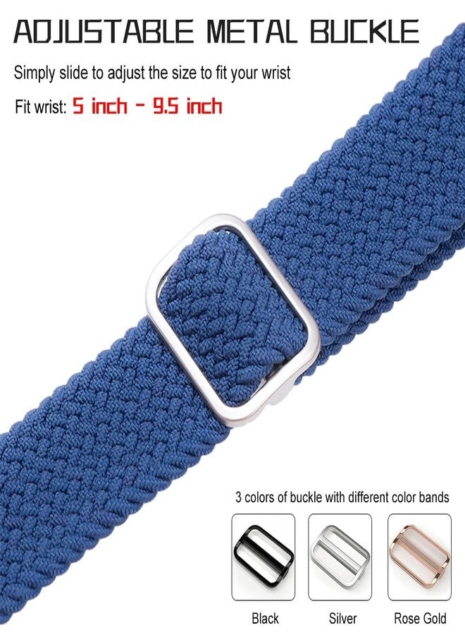 Qimela 2-Pack Sport Bands Compatible for Samsung Galaxy Watch 7 6 5 4 40mm 44mm,Galaxy Watch 6 4 Classic Band 42mm 46mm 43mm 47mm/Watch 5 Pro Band 45mm/Active 2,Stretchy Braided 20mm Replacement Strap - Image 4