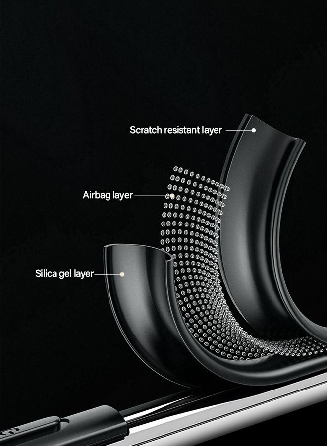 جرويك جراب الجلد للهاتف أونر ماجيك 4 برو مقاس 6.81 بوصة، فتحة عدسة ملفوفة من سبائك الألومنيوم ، جراب من الجلد الصناعي عالي الجودة ، ممتص الصدمات القوي مقاوم للانزلاق ، جراب هاتف واقٍ مقاوم للصدمات - Image 5