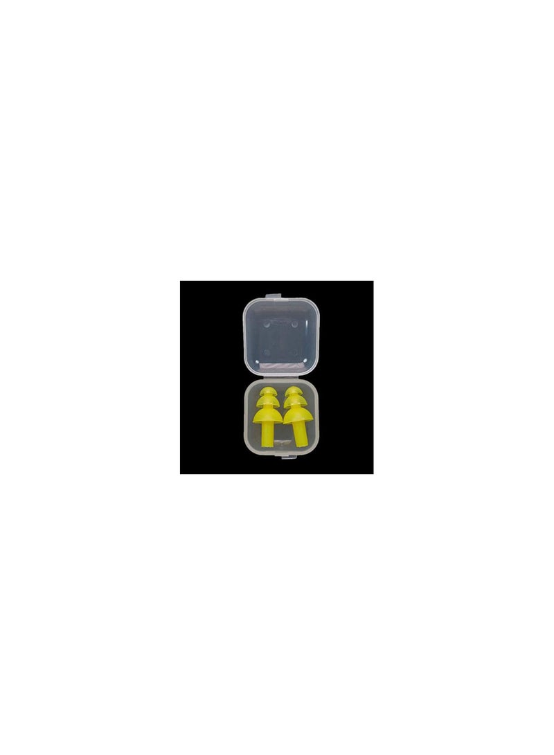 GGOOT 1/5 pcs silicone ear plugs, reusable noise proof boxes for sleep travel (8 colours).  - Image 1