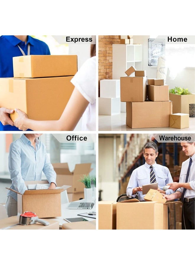 NIIMBOT Pack of 3 Rolls Packaging Tape Brown 50mm Width And 100 Yards Long Each, Brown Packing Tape Heavy Duty Packing Tape for Moving Boxes-Moving Tape Strong Adhesive Packaging Tape - Image 2