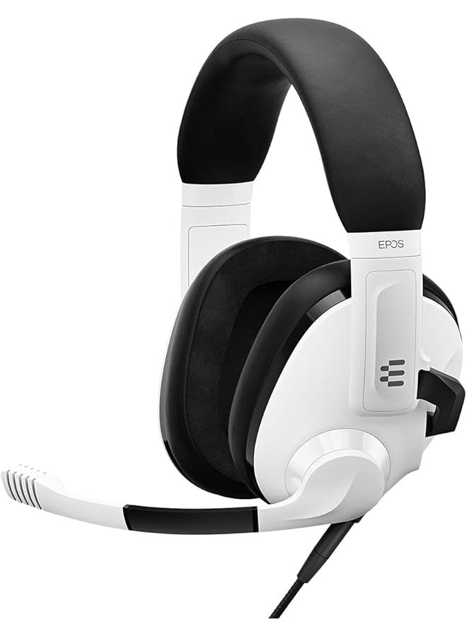 EPOS Audio H3 Closed Acoustic Gaming Headset With Noise Cancelling Microphone Plug & Play Audio Around The Ear Adjustable Ergonomic For Pc Mac Ps4 Ps5 Switch Xbox White - Image 1