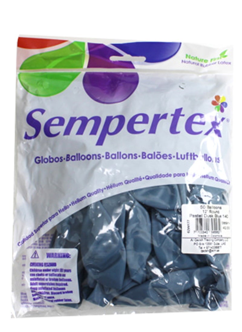 Sempertex Balloon Pastel Dusk 140 Blue 50Pcs/Bag - Image 2