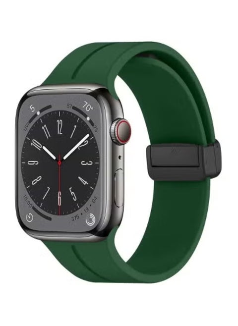Apple Watch Band 45mm 49mm for Men – Soft Silicone Sport Strap with Quick Release – Sweat Resistant, Lightweight, Skin-Friendly Replacement Band – Secure Fit for Apple Watch Series 7 8 9 Ultra – Ideal for Fitness, Gym, Outdoor & Everyday Wear