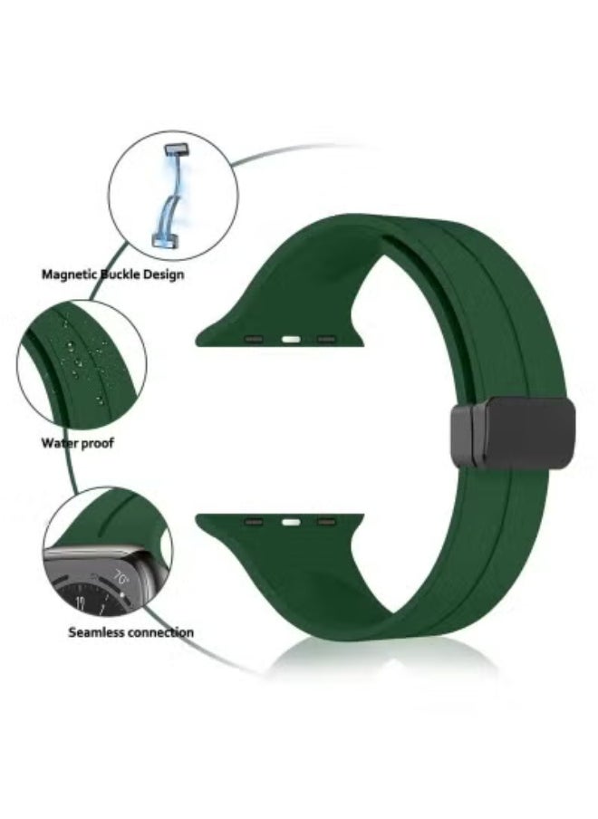 JAJEEK - Apple Watch Band 45mm 49mm for Men – Soft Silicone Sport Strap with Quick Release – Sweat Resistant, Lightweight, Skin-Friendly Replacement Band – Secure Fit for Apple Watch Series 7 8 9 Ultra – Ideal for Fitness, Gym, Outdoor & Everyday Wear - Image 1