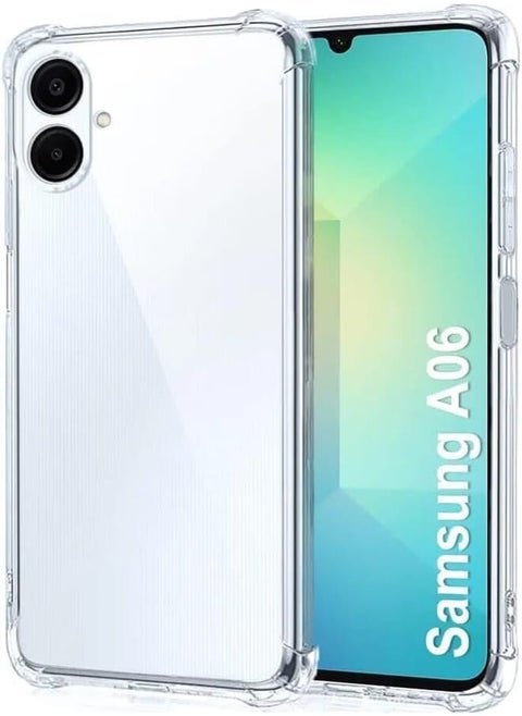 For Samsung Galaxy A06 Shockproof Clear Case (MKP Clear 1) by Mamolgy for Samsung Galaxy A06 (Double the highest quality)