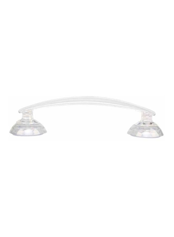 NIBEMINENT Power Lock Suction Bathroom Towel Bar Clear 6.9 x 16.5 26.7cm - Image 1