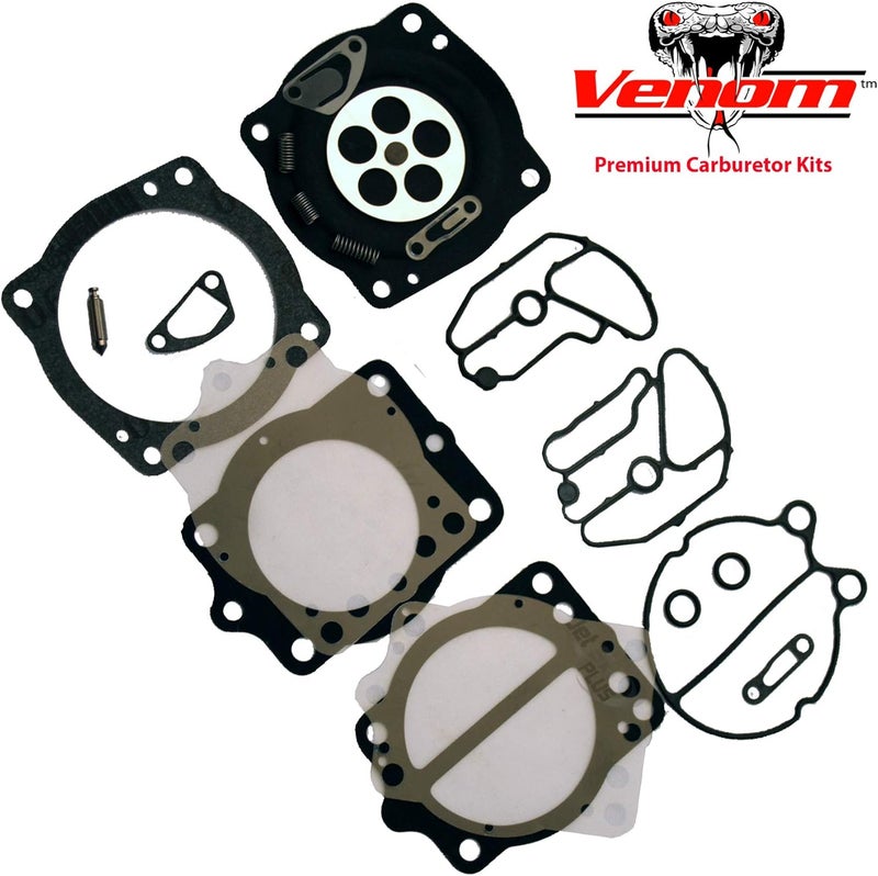 Venom Premium Carburetor Kit for Keihin & Kawasaki - Fits Many Models - Image 2