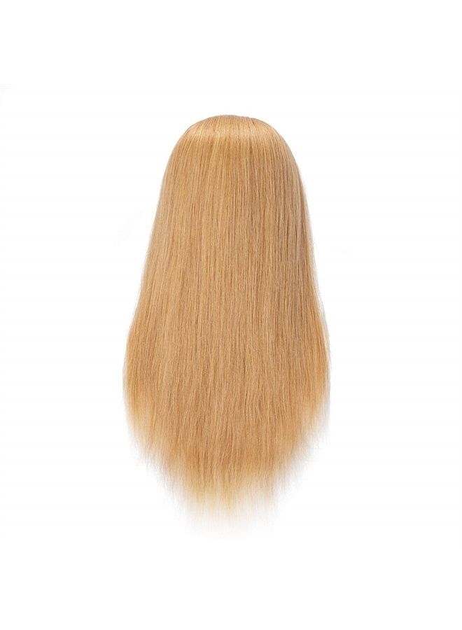 Hairingrid Mannequin Head 24"-26"100% Human Hair Hairdresser Cosmetology Mannequin Manikin Training Head Hair and Free Clamp Holder (R71906W2718H) - Image 5