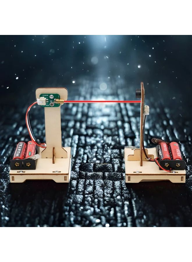 LY 471 DIY Infrared Alarm Kit Wooden Science Experiment Project Educational Tech Craft - Image 2