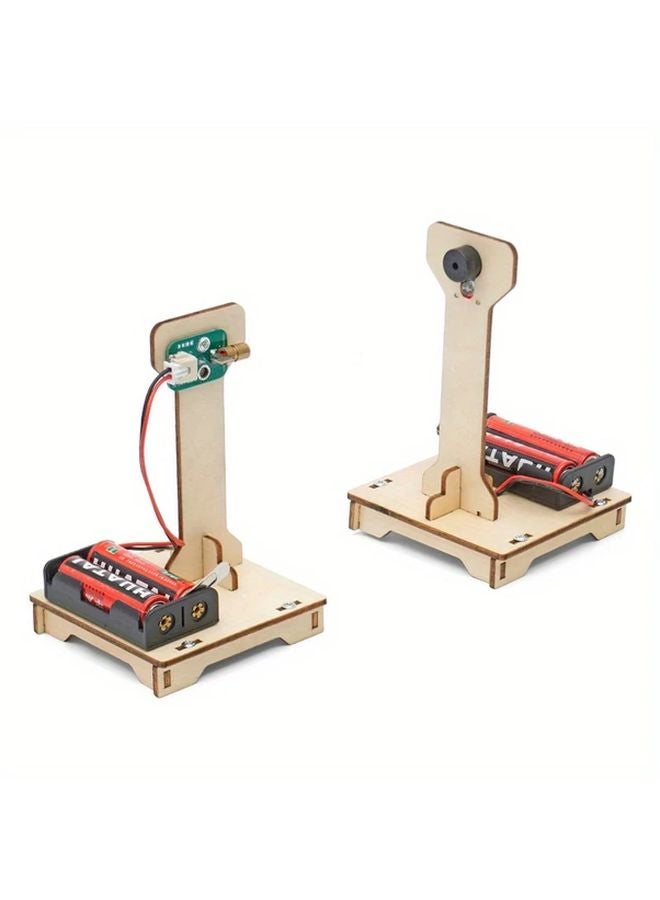 LY 471 DIY Infrared Alarm Kit Wooden Science Experiment Project Educational Tech Craft - Image 5