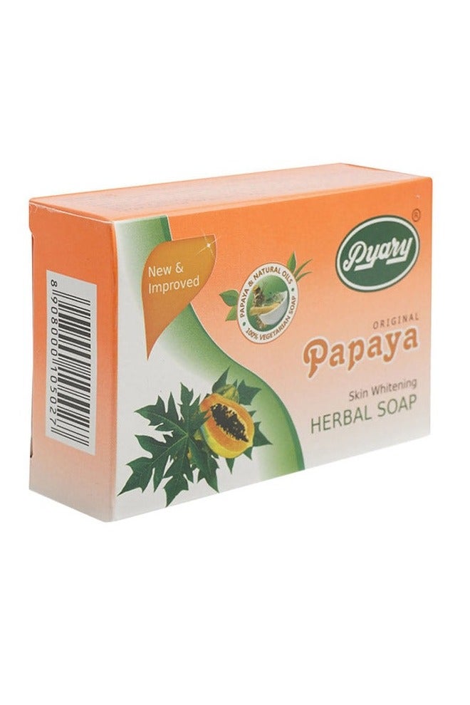 Pyary 2-Piece Papaya Original Herbal Soap Handmade 75*2g - Image 2