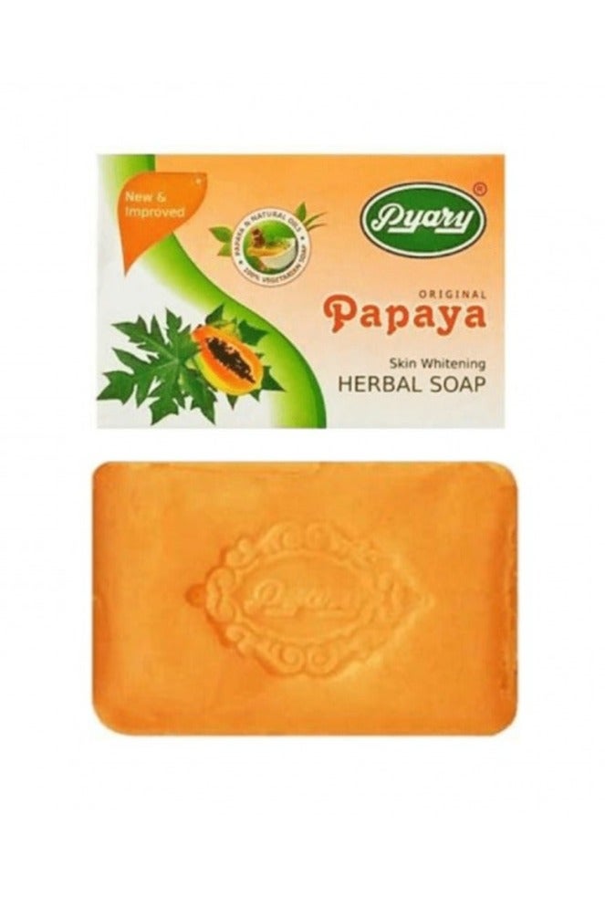 Pyary 2-Piece Papaya Original Herbal Soap Handmade 75*2g - Image 3