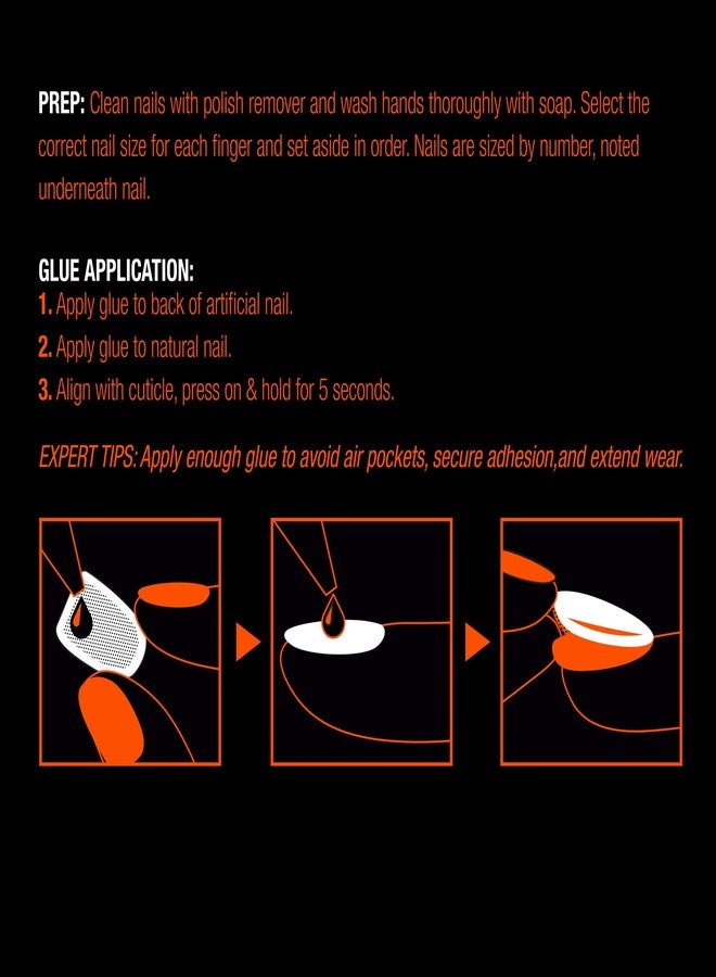 Goldfinger Limited Edition Halloween Instant Gel Nail 24 Set - Witches Brew, Astrological Psychic Glow in the Dark Press on Nails Spooky Designs - Image 5