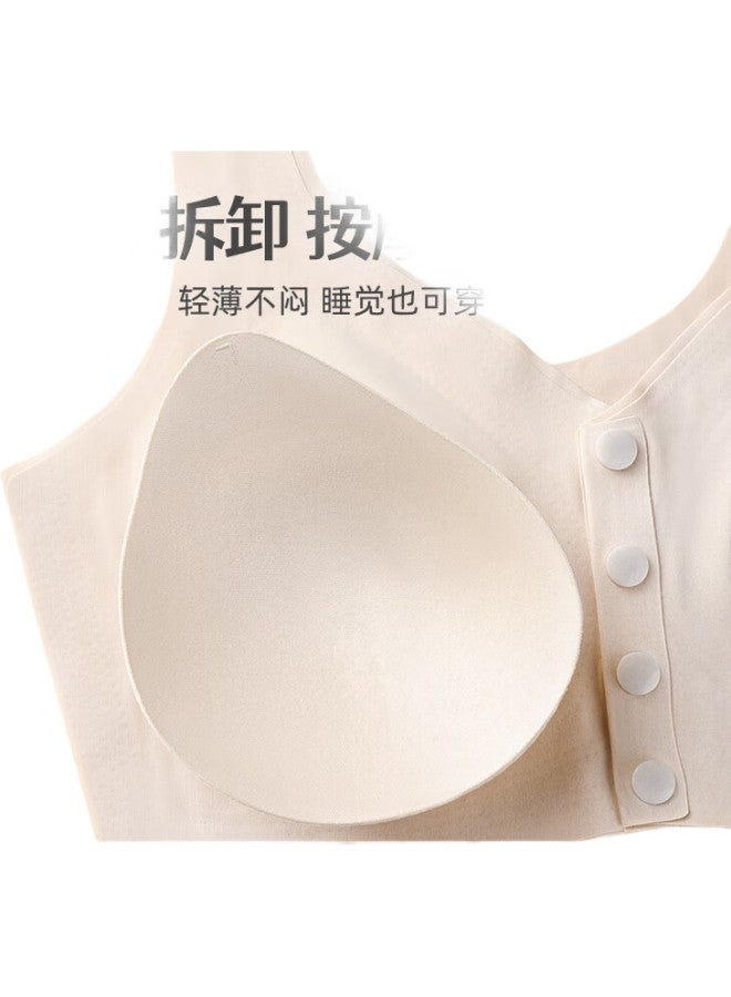 Modal 2-Piece Mom Underwear, Women'S Vest-Style Front-Closure Bra, Wireless Brassiere, Seamless Large Size Bra For Middle-Aged And Elderly Women, Mother'S Day - Image 2