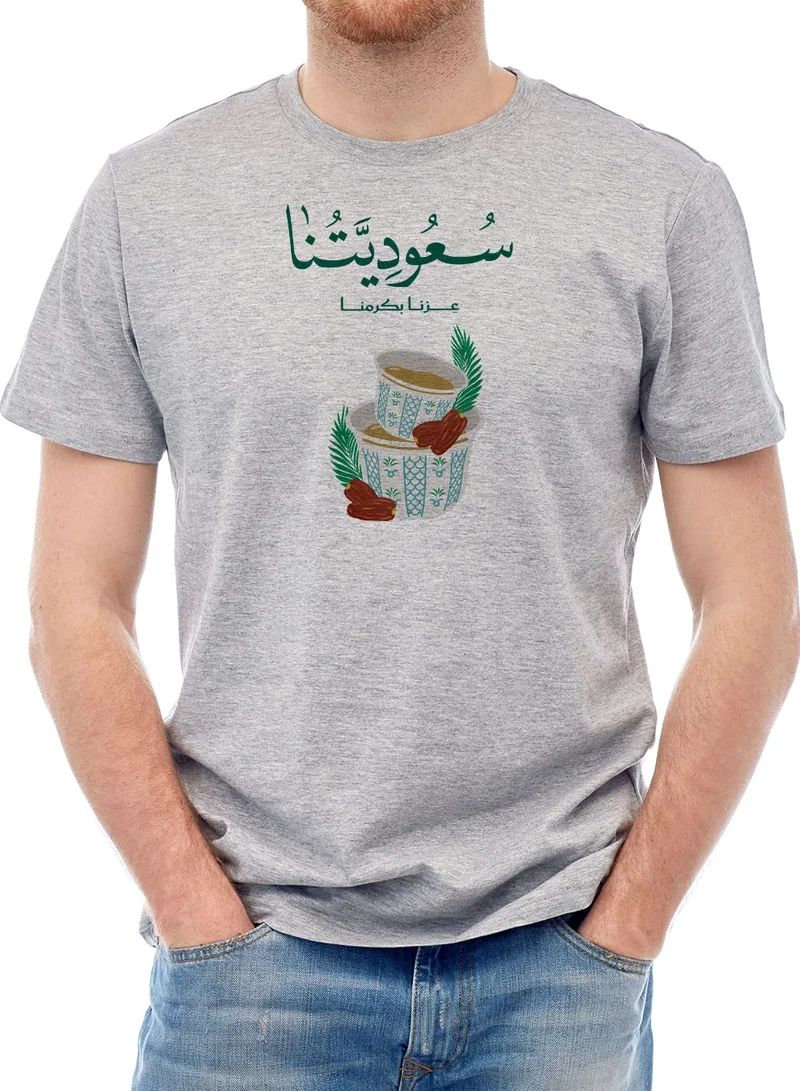 LOWHA Cotton T-Shirt for Saudi National Day or Everyday Saudi Pride Wear for Women & Men