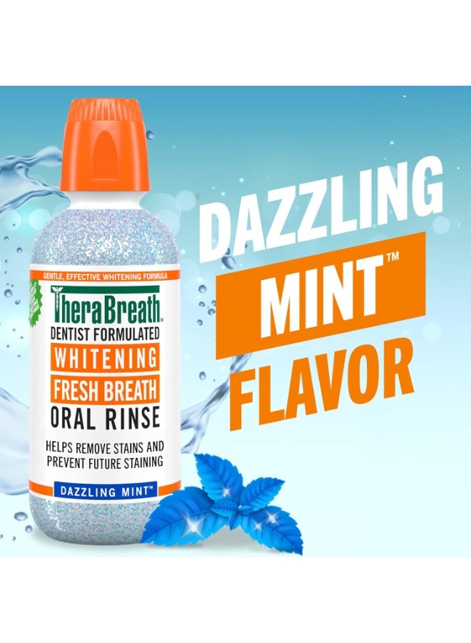 Therabreath Whitening Fresh Breath Oral Rinse, Dazzling Mint 473ml (Pack of 2) - Image 2