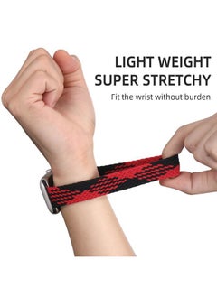 Lerobo 2 Pack Stretchy Solo Loop Compatible for Apple Watch Band 45mm 44mm 42mm Series 3/ 49mm Men Women,Braided Sport Nylon Wristbands for Ultra/Ultra2 Watch Series 10 46mm/ 9 8 7 6 5 4 3 SE 2 1  - Image 3