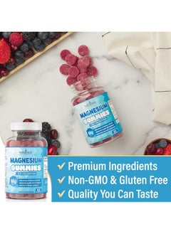 New Age Magnesium Gummies - Calming Anti-Stress Gummies, Magnesium Supplement for Adults and Kids, Vegan, Gelatin-Free, Gluten-Free, Non-GMO, Delicious Natural Raspberry Flavor- 120 Count - by New Age  - Image 5