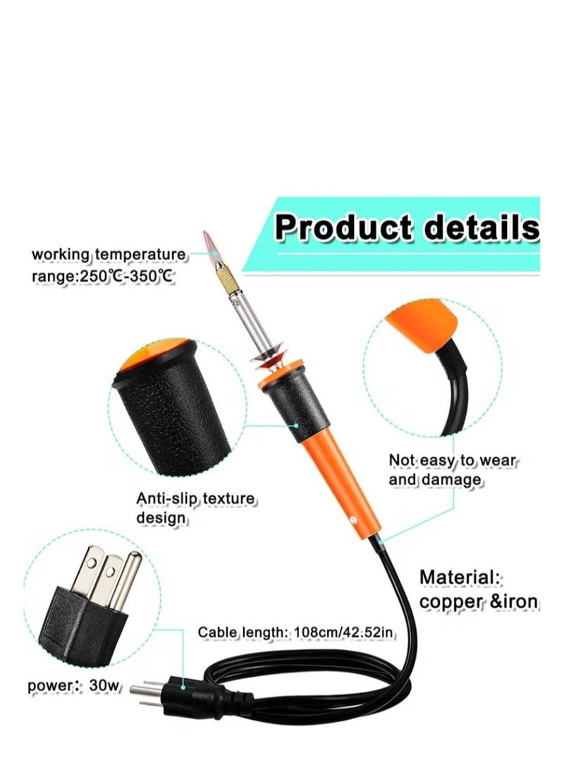 Electric Hot Knife Cutter Tool, Hot Knife Multipurpose Stencil Cutter with Metal Stand, 10 Pieces Blades, 2 Pieces Chuck Sleeves for Cutting Carving Soft Thin Styrofoam (12 Pieces)  - Image 4