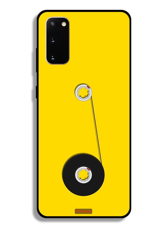 Tolwak Samsung Galaxy S20 Protective Case Cover Cassette Wheel Art - Image 2