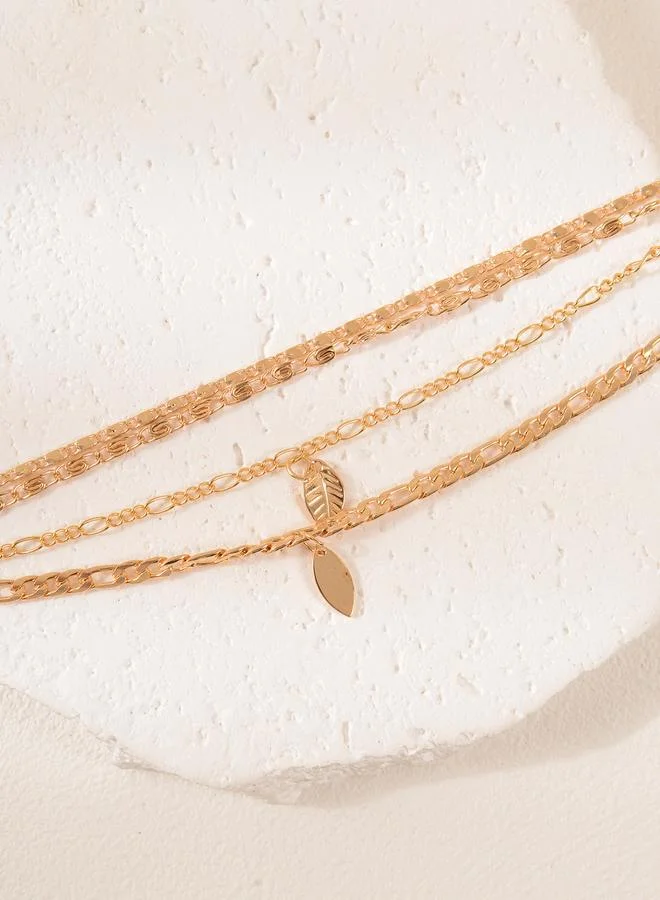 تايك تو Multi-Layered Chain Anklet