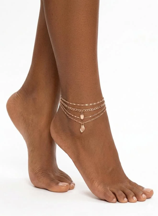 تايك تو Multi-Layered Chain Anklet