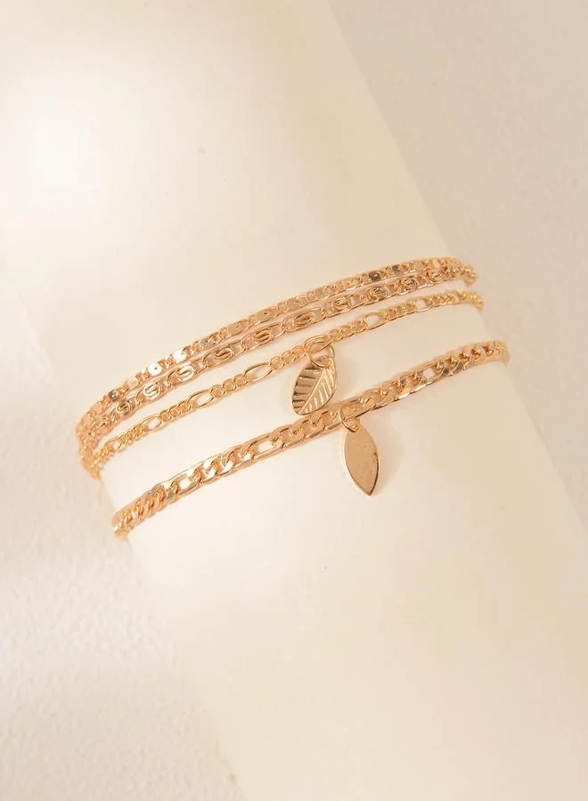 Take Two  Multi-Layered Chain Anklet for Women | Best Price UAE