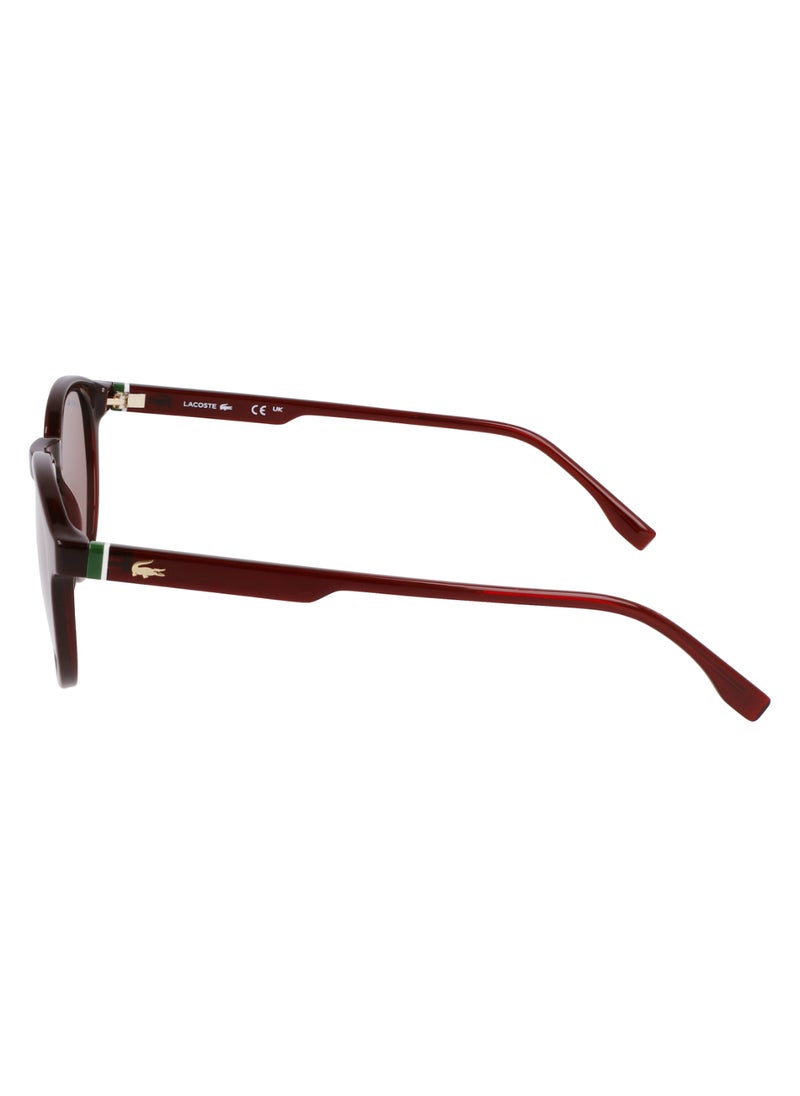 LACOSTE - FULL RIM BIO INJ-G820 ROUND LACOSTE SUNS L6030S  5021 (601) TRANSPARENT BURGUNDY - Image 1