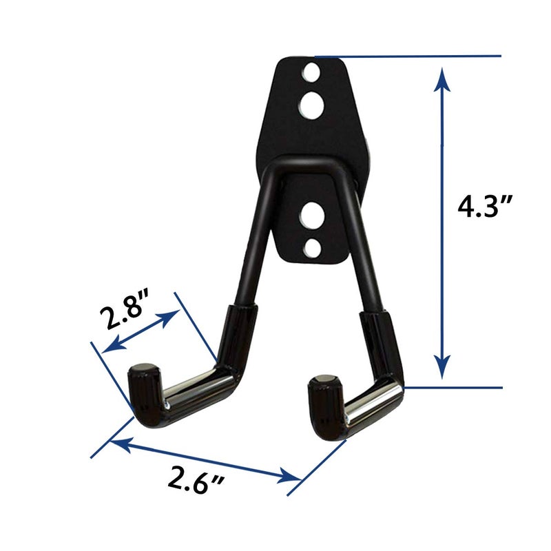 GeeWatom Garage Storage Utility HooksGarage Garden Tool OrganizerSteel Wall Mount Hooks Garden Small U Hooks 4 PackBlack - Image 2