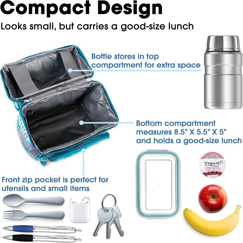 J World New York J World Corey Kids Lunch Bag Insulated LunchBox for Boys Girls Dandelion  - Image 3