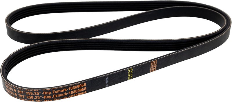 Surefit SureFit Pump Drive Belt Replacement for Exmark 1036906 1036906S 52 60 72 Lazer Z AC AS LC Lawn Mowers  - Image 4