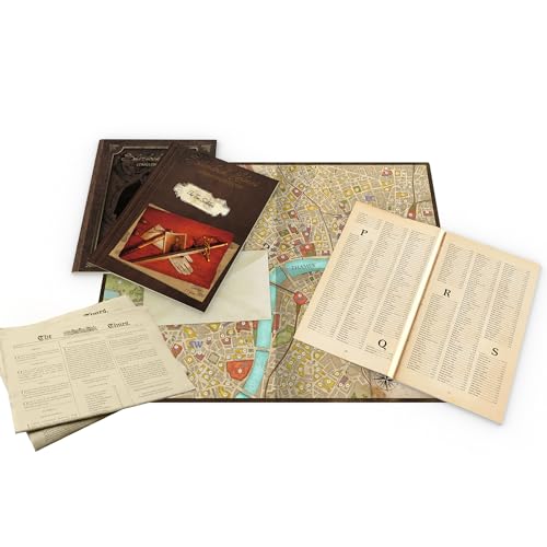 Asmodee Sherlock Holmes Consulting Detective - The Thames Murders & Other Cases Board Game - Captivating Mystery Game for Kids & Adults, Ages 14+, 1-8 Players, 90 Min Playtime - Image 4