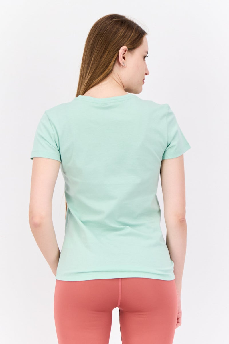PUMA Women Sportswear Fit Short Sleeve Outdoor Top, Mint Green - Image 3