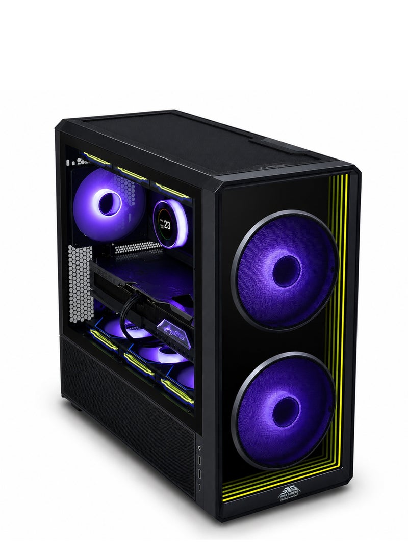 Lian LI Lancool 217 INF Black – Crystal Temp ATX Case with Mesh & Gamer Airflow - Image 2