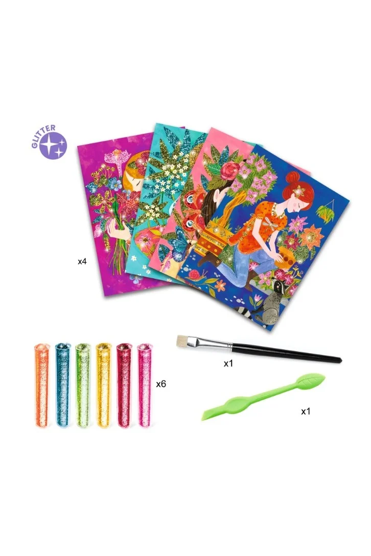 DJECO The Scent Of Flowers - Glitter Board Art Kit