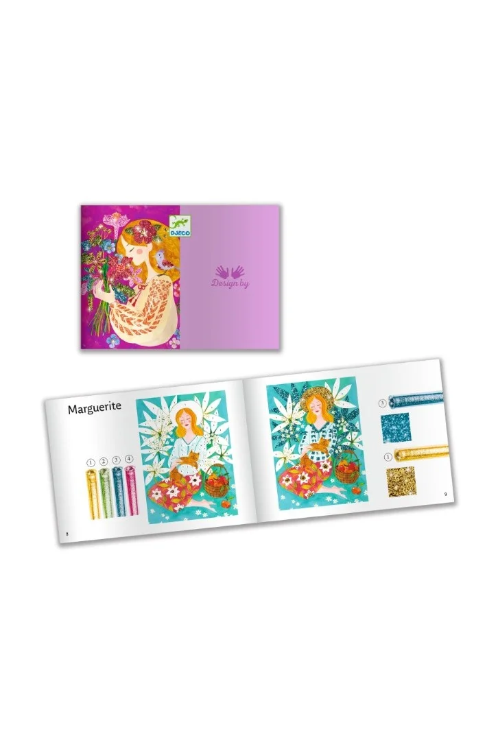 DJECO The Scent Of Flowers - Glitter Board Art Kit