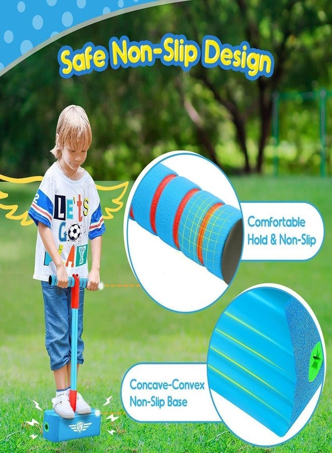 AAOVEFOX Pogo Jumper for Kids Fun Toy, Pogo Stick for Kids Cool Toys for Autistic Fun Sports Games for Kids, Gifts for 3-12 Year Old Boys Girls, Best Gift for Kids. (Blue) - Image 5