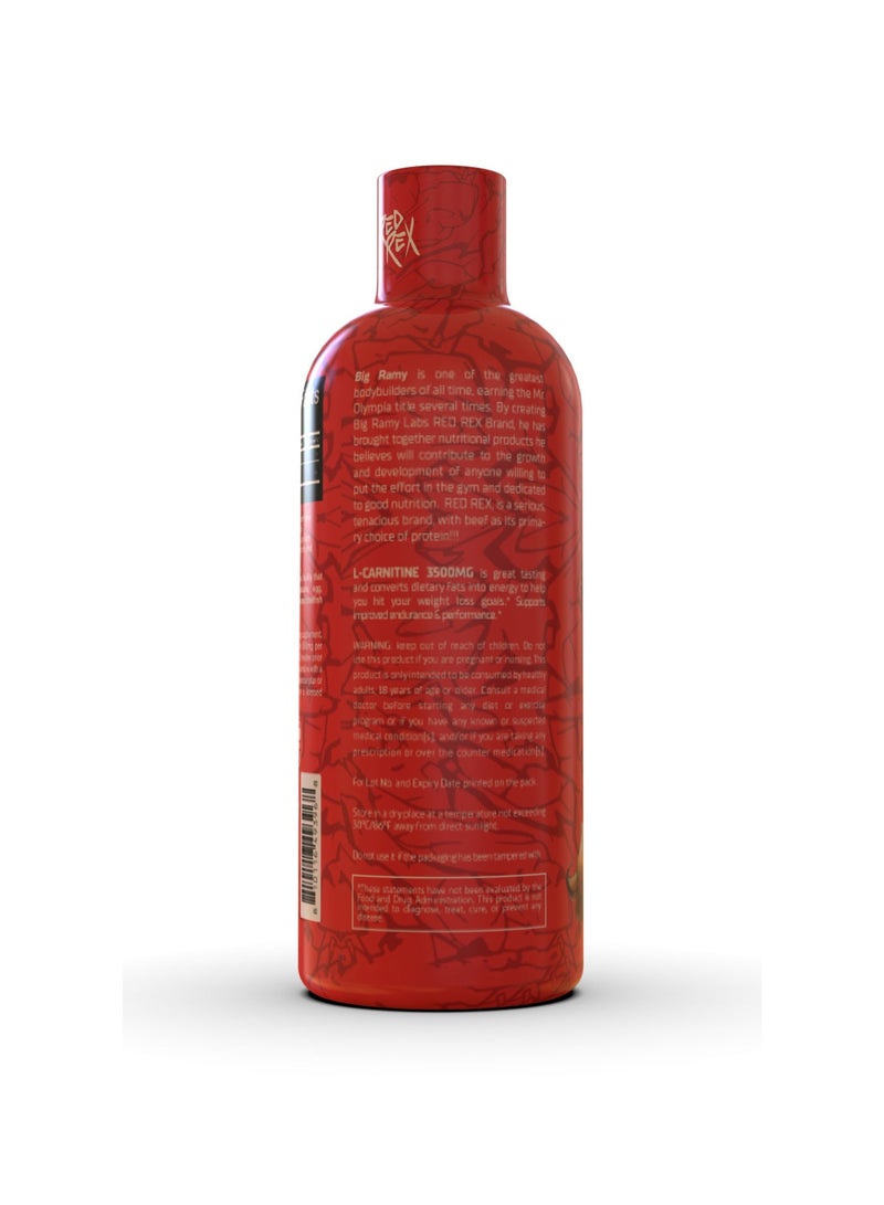 مختبرات رامي الكبرى ➡️ ريدريكس - إل-كارنيتين سائل 3500 مجم - كولا - 480 مل - 32 سيرفنج - Image 2