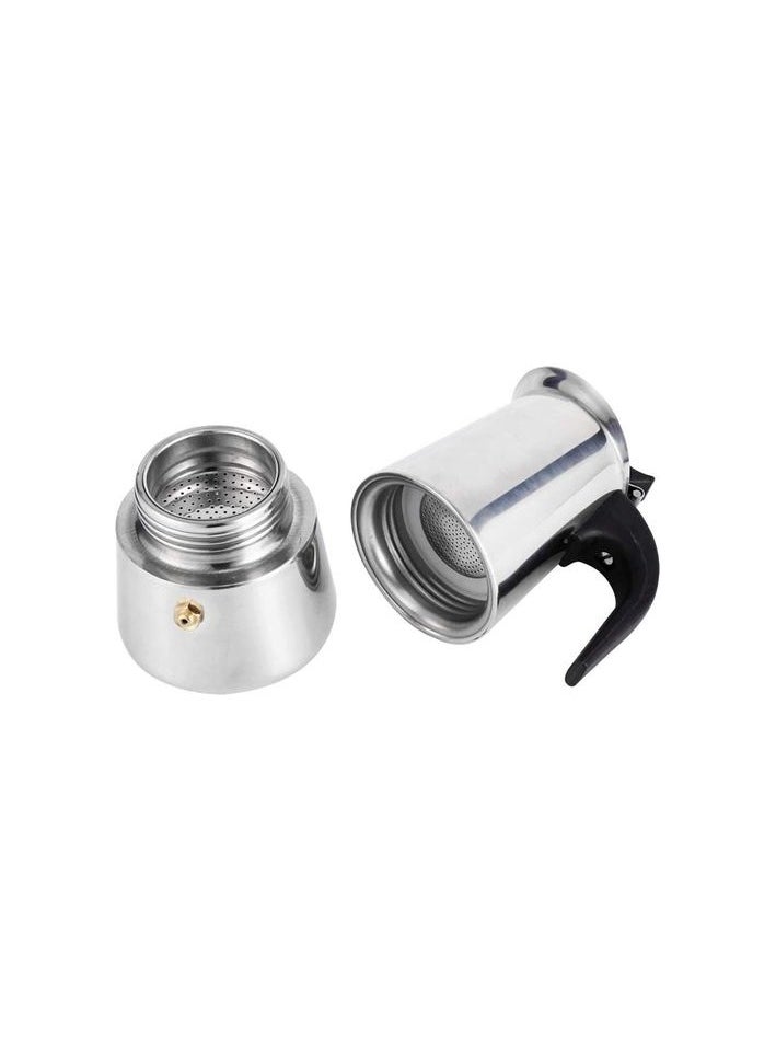 High Quality Espresso Coffee Maker Made of Stainless Steel Italian Mo ka Pot - 2 Cups - 100ml