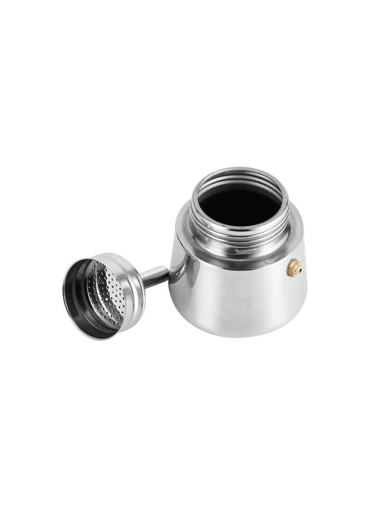 High Quality Espresso Coffee Maker Made of Stainless Steel Italian Mo ka Pot - 2 Cups - 100ml