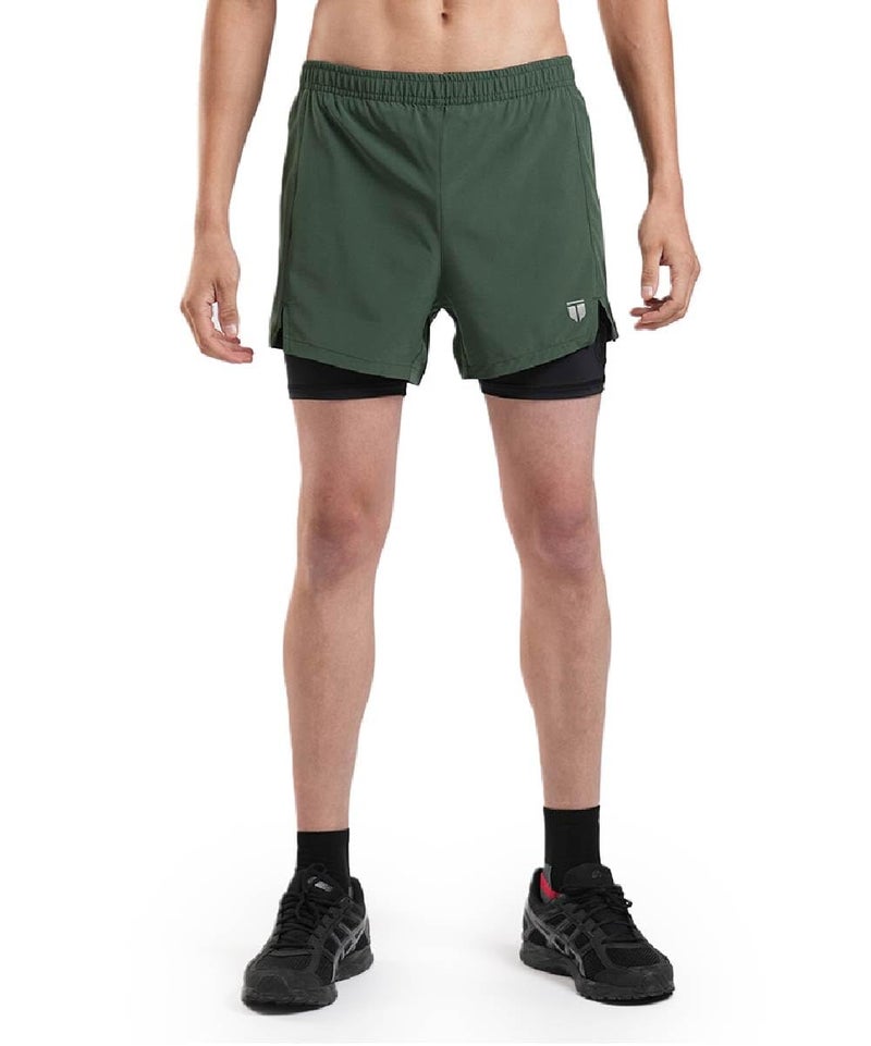 TEGO Men’s Pacer 5” Lined Shorts | Lightweight Gym & Running Shorts with Inner Compression Liner | Anti-Chafe, Quick-Dry | 2-in-1 Workout Shorts - Image 2