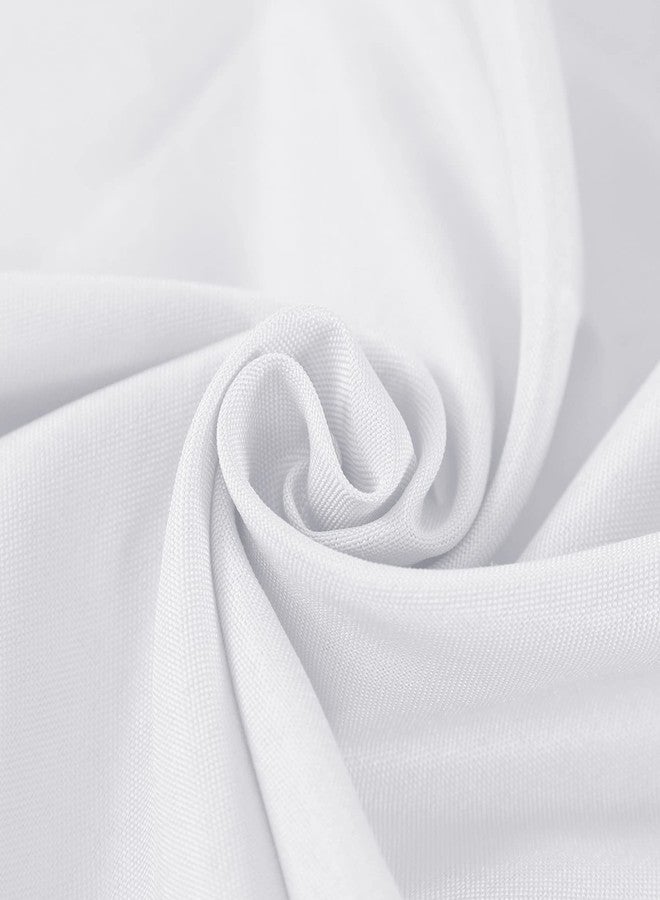 Fokitut 2 Pack Waterproof Rectangle Tablecloth, 60x102 Inch, Stain Resistant and Wrinkle Polyester Table Cloth, Fabric Table Cover for Kitchen Dining, Wedding, Party, Holiday Dinner-White - Image 4