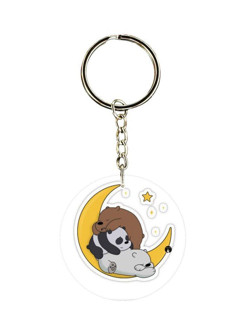RKN Cartoon Animals Printed Double Sided Keychain