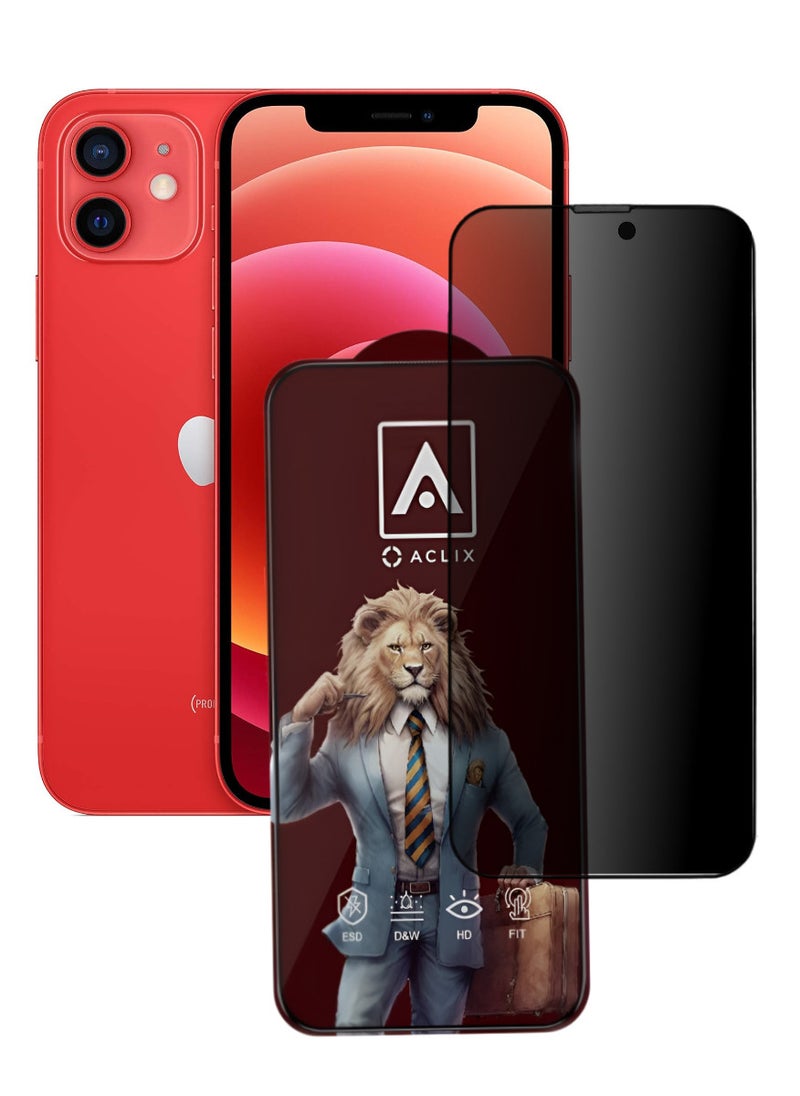 ACLIX Antistatic ESD Dustproof Premium Quality High Definition Tempered Glass Screen Protector Designed For  iPhone 12 - Image 1
